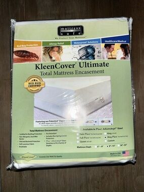 KleenCover Ultimate Total Mattress Encasement - White